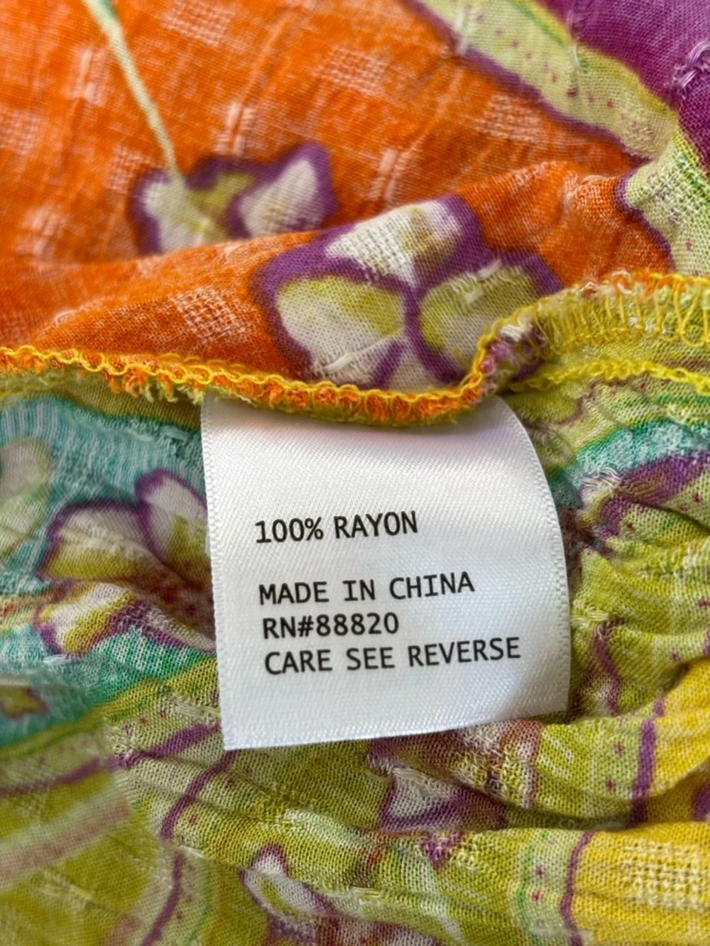 Haute Hippie Festival-Ready Multi-color Paisley Button Cropped Women’s XS Shirt - Picture 6 of 7